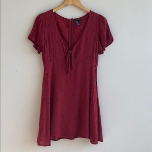 Forever 21 Embellished Heart Skater Dress